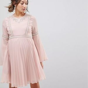 ASOS Maternity Dress - Light Pink- Size 6